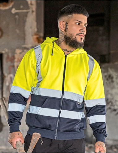 K-KXZHO-Hi-Vis Workwear Hooded Sweat-Jacket Galway